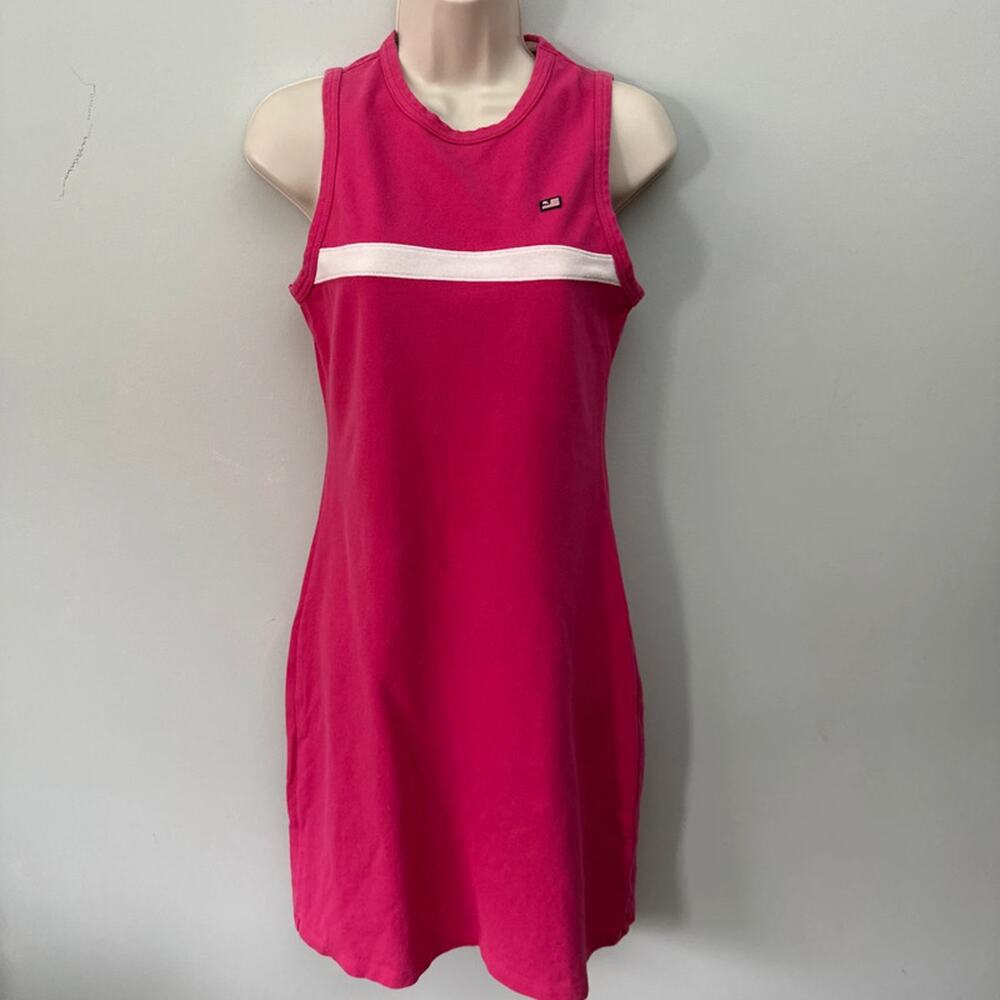Polo Jeans Ralph Lauren Dress Large Pink Shift Preppy Summer Golf Tennis Chic